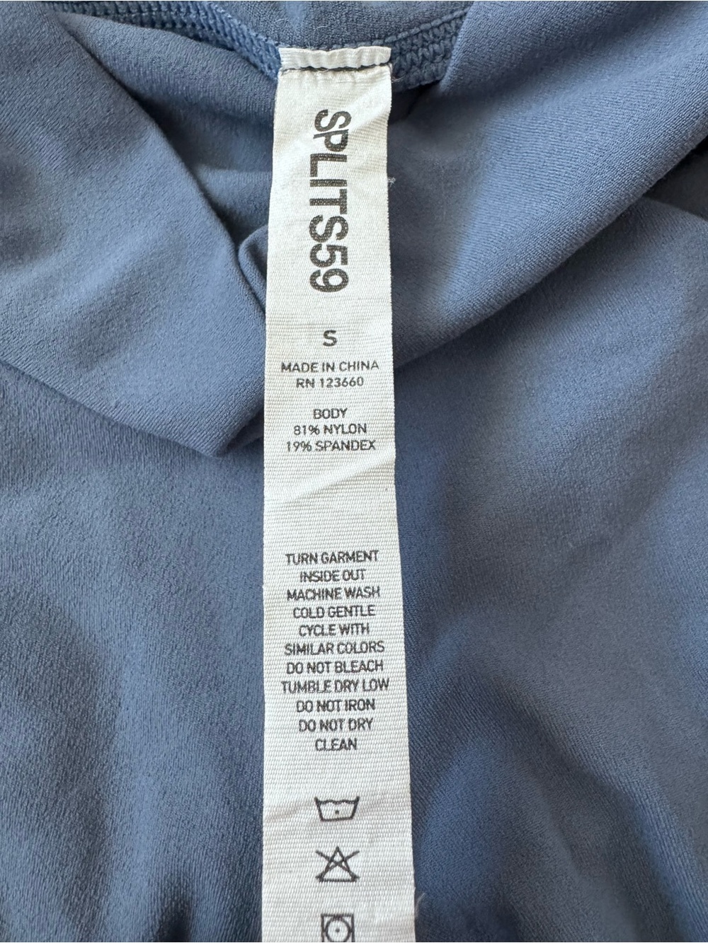 Splits59 Blue Women’s High-Waist Striped Leggings - Size S - Picture 3 of 12